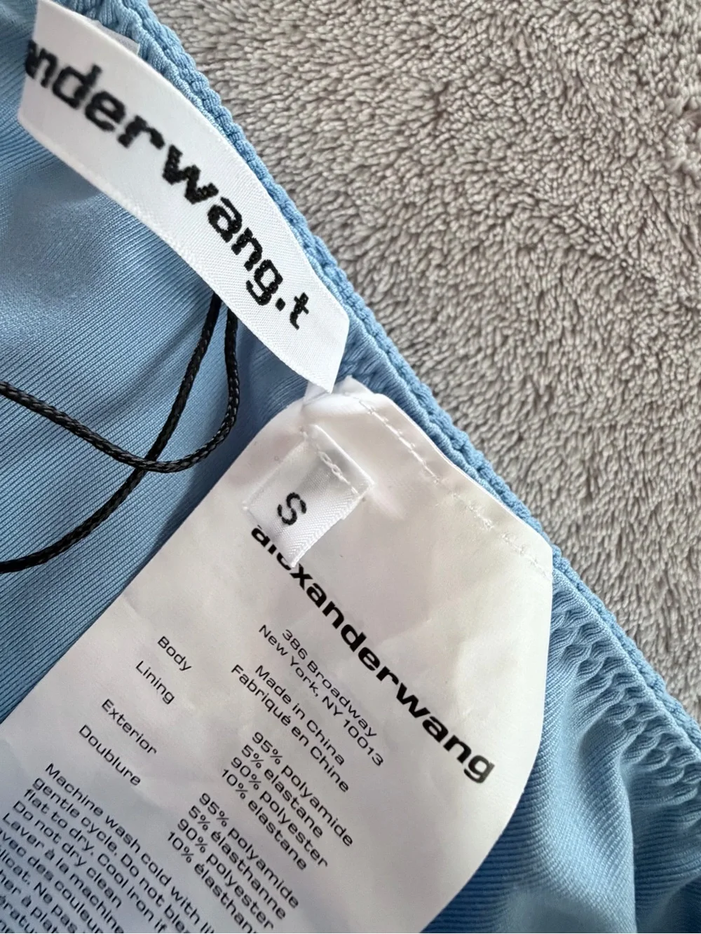 Alexander Wang Pink Blue Two Piece Bikini Set Swimsuit Size S
